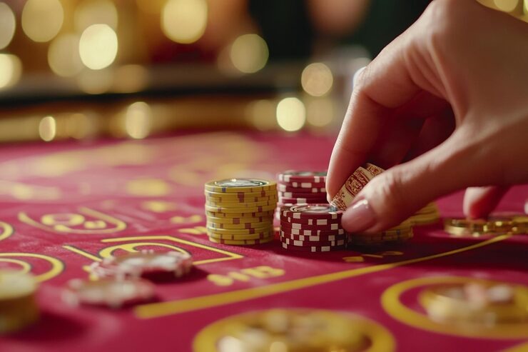 Mobile app interface showing live dealer table on Android screen